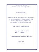 Nghiên cứu, điều tra bệnh virus khảm lá (POTATO virus x PXX và POTATO virus y   PVY) trên khoai tây nhập khẩu tại trung tâm kiểm dịch thực vật sau nhập khẩu i vụ đông xuân năm 2007 2008 