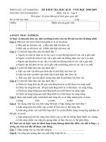 đề kiểm tra học kì II vật lý 9