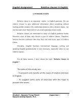 Tiểu luận Anh văn