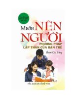 Nên người phương pháp lập thân của bạn trẻ 