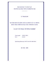 [Luận văn]so sánh một số giống ngô lai mới ở các vụ trồng khác nhau trên đất bạc màu tại bắc giang 