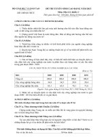 ĐỀ THI TUYỂN SINH CAO ĐẲNG NĂM 2013 Môn ĐỊA LÍ Khối C, CÓ ĐÁP ÁN