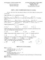 ĐỀ THI VÀO THPT TỈNH HƯNG YÊN (2009 - 2010)