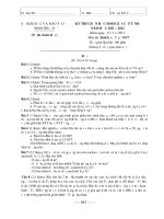 ĐỀ THI CHỌN HỌC SINH GIỎI CẤP TỈNH NĂM HỌC 2011 – 2012 MÔN SINH HỌC THPT - SỞ GIÁO DỤC VÀ ĐÀO TẠO NINH THUẬN