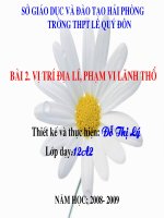 BÀI 2-VỊ TRÍ ĐỊA LÍ