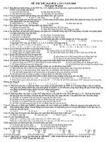 Đề thi thử đại học lần 1