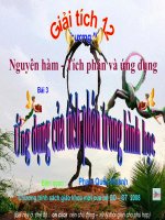 ChIII : Bài 3 : Ứng dụng của tích phân