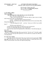 Đề Thi Ngữ Văn - NBK năm 2009-2010