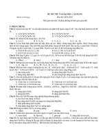 ĐỀ THI ĐH + Đáp án (ĐỀ 16)