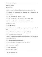 Nâng cao chất lượng phục vụ tại Chi nhánh Ngân hàng đầu tư và phát triển Hà Nội.