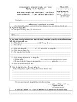 ĐƠN XIN CHUYỂN TỪ HÌNH THỨC THUÊ ĐẤT SANG GIAO ĐẤT CÓ THU TIỀN SỬ DỤNG ĐẤT