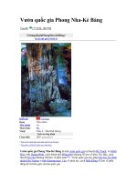 Vườn quốc gia Phong Nha-Kẻ Bàng