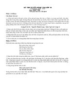 Đề và đáp án tham khảo môn Ngữ văn - Kỳ thi tuyển sinh vào lớp 10 năm học 2009- 2010 Hà Nội.