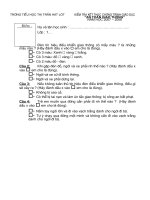 Đề thi ATGT lớp 1