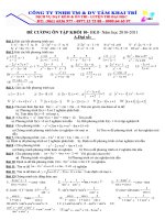 TAI LIEU ON TAP TOAN 10HKII 