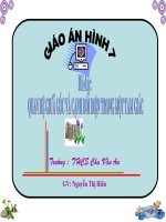 Quan hệ giữa góc và cạnh đối giên trong TG