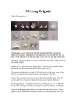 Nữ trang origami 