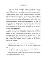 Giải pháp hoàn thiện công tác đảm bảo tiền vay tại Ngân hàng Đầu tư và Phát triển -  Việt Nam chi nhánh Đông Đô – Hà Nội