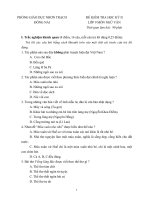 ĐỀ KIỂM TRA HỌC KỲ II LỚP 9 MÔN NGỮ VĂN PHÒNG GIÁO DỤC NHƠN TRẠCH ĐỒNG NAI