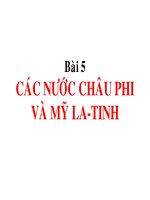 Các nước Châu Phi và Châu Mĩ La Tinh
