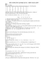 Một số đề ôn luyện HK II Toán 7