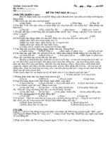 Đề thi thử vào 10(Ngữ văn)