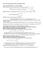 Đề luyện thi Đại học môn toán khối A 2009