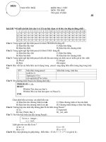 TRẮC NGHIỆM 45'''' TIN 11 - 2008-2009