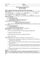 kiểm tra cuối kì 1 môn LỊCH SỬ