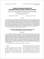 XÁC ĐỊNH LẠI TÊN KHOA HỌC CỦA GIỐNG VÀ LOÀI TRONG GIỐNG CÁ CHẠCH Botia (Cobitidae, cypriniformes) Ở VIỆT NAM