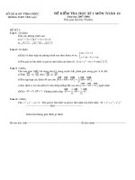 dê kiểm tra toán 10