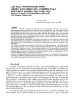 Dạy học theo PP nghiên cứu khoa học