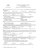 ĐỀ THI THỬ VÀO ĐẠI HỌC, CAO ĐẲNG SỐ 8