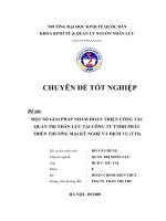 MỘT SỐ GIẢI PHÁP NHẰM HOÀN THIỆN CÔNG TÁC QUẢN TRỊ NHÂN LỰC TẠI CÔNG TY TNHH PHÁT TRIỂN THƯƠNG MẠI KỸ NGHỆ VÀ DỊCH VỤ (TTS)