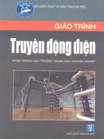 Giáo trình  truyền động điện 