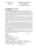 ĐỀ THI CHỌN HỌC SINH GIỎI TỈNH LỚP 12 THPT NĂM HỌC 2012-2013 MÔN TIẾNG PHÁP - SỞ GIÁO DỤC VÀ ĐÀO TẠO HẢI DƯƠNG 