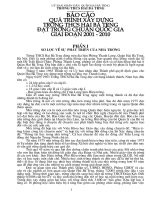 Báo cáo quá trinh xây dựng trường Chuẩn Quốc gia