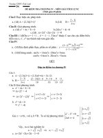 DE va DAP AN  KT 45 PHUT CHUONG SO PHUC