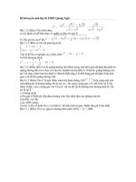 Dề thi tuyển sinh lớp 10 THPT Quảng Ngãi