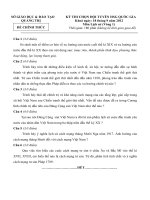 ĐỀ THI CHỌN ĐỘI TUYỂN HỌC SINH GIỎI QUỐC GIA MÔN LỊCH SỬ NĂM 2012 