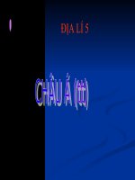 Địa lý 5 - Châu Á (tt)