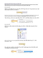Để file office 2007 luôn đọc được trên office 2003