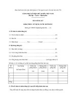 MẪU BẢN ĐĂNG KÝ KHAI THÁC, SỬ DỤNG NƯỚC DƯỚI ĐẤT