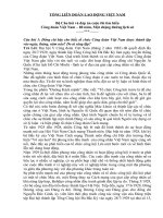 đáp án bài dự thi về công đoàn