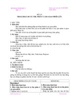 Giáo án sinh 9 kỳ II