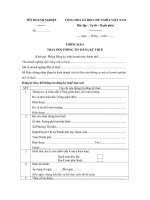  THÔNG BÁO  THAY ĐỔI THÔNG TIN ĐĂNG KÝ THUẾ