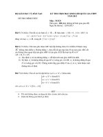 ĐỀ THI CHỌN HỌC SINH GIỎI QUỐC GIA THPT NĂM 2013 MÔN TOÁN