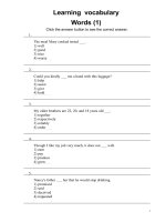 muốn nhớ từ vựng tiếng Anh chắc chắn- (có đáp án)