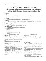 Tiết 20 - 29 Lớp 11 nâng cao