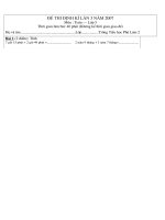 THI ĐỊNH KÌ LẦN 3 -TOÁN 5